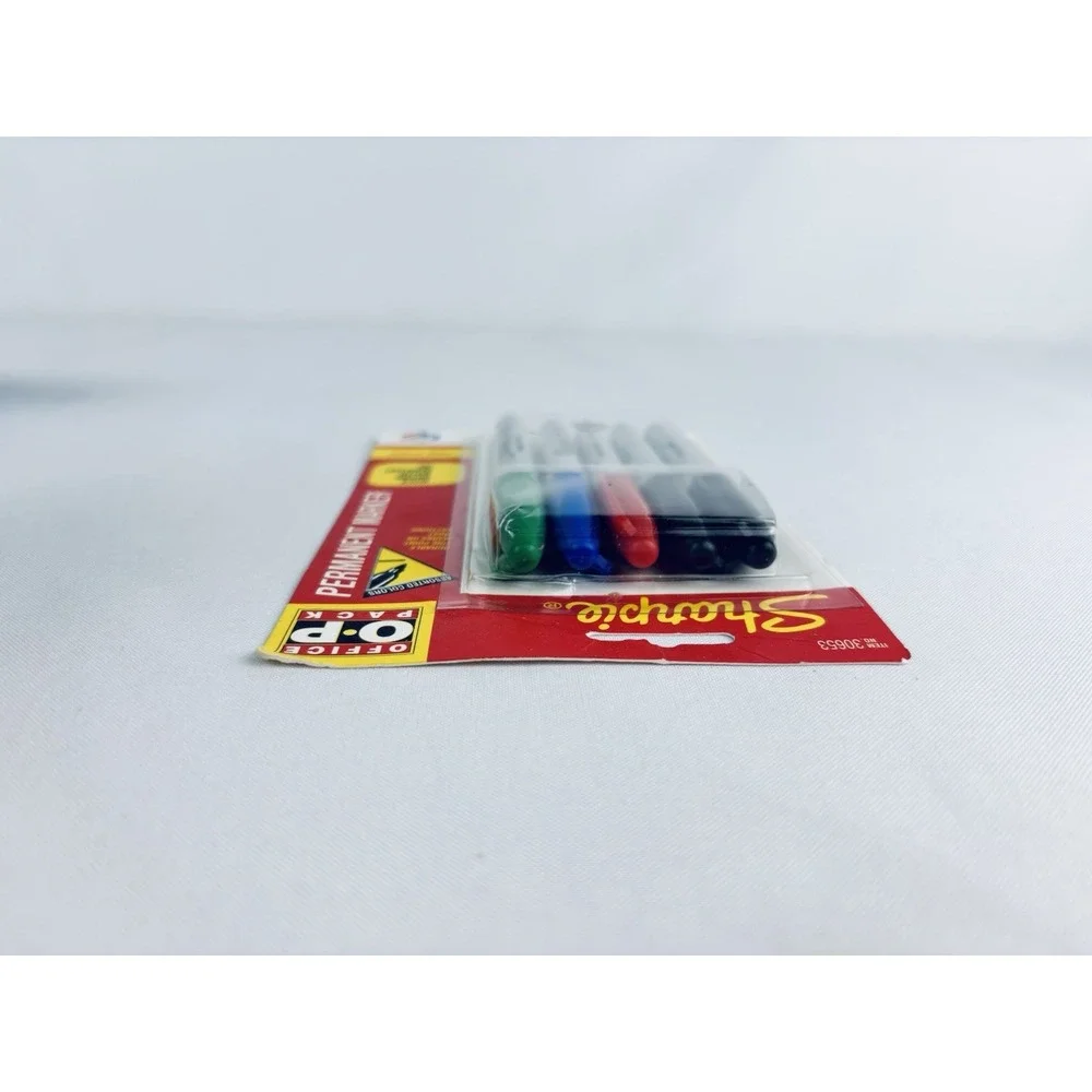 Vintage NOS 1994 5 Count Fine Point Sharpie Sanford Permanent Marker Colors